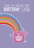 Funny Birthday Card For Friend - Shopping Rainbow created by Tommy Blue Illustration