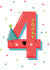 Cute 4th Birthday Card - 4 Today created by Nicola Watson