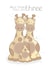 Cute New Baby Card - Giraffes - And Then There Were Three created by Bumbleberry Park