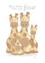 Cute New Baby Card - Giraffes - And Then There Were Four created by Bumbleberry Park