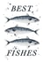 Arty Send A Smile Card - Best Fishes created by studio frewb