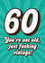 Cheeky 60th Birthday Card - You're Not Old, Just Fucking Vintage - Rude created by Blush & Blossom 