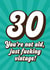 Cheeky 30th Birthday Card - You're Not Old, Just Fucking Vintage - Rude created by Blush & Blossom