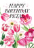 Arty Birthday Card - Flowers - Watercolour created by studio frewb