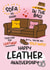 Cute Anniversary Card - 3rd Anniversary - For Leather Anniversary created by Twisted Haggis