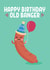 Cute Birthday Card - Old Banger - Sausage created by Blush & Blossom