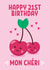 Cute 21st Birthday Card - Mon Chéri created by Blush & Blossom 