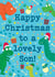 Cute Christmas Card - Son - Dinosaurs created by Hannah Jayne Lewin
