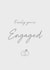 Classic Engagement Card - Finally - Congratulations created by Ivory White Collection
