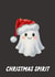 Funny Christmas Card - Ghost Pun - Christmas Spirit created by The Marmalade Cat