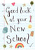 Cute Good Luck Card - New School created by Love Lucy Illustration
