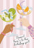 Fun Birthday Card - Cheers - Cocktails created by Rebecca Grantham
