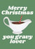 Funny Christmas Card - Gravy Lover created by Jonny  Vinyl
