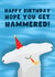 Funny Birthday Card - Hammerhead Shark - Party Hat - Drinking Pun created by Pink Peach Cards