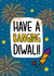 Cute Diwali Card - Festival of Lights - Fireworks - Pun created by TeePee Creations