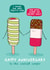Cute Anniversary Card - Ice Lolly - Coolest Couple - Fab created by Running with Scissors
