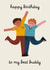 Cute Birthday Card - Best Buddy - Children's Card - Mates created by AbiGoLucky