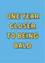 Funny Birthday Card - For Him - Going Bald - Getting Old created by HOLS CARDS