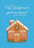 Cute Christmas Card - First Christmas In Your New Home - Gingerbread - Christmas Cookie created by Running with Scissors