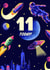 Retro 11th Birthday Card - Space - Astronaut created by Rocket68
