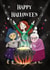 Cute Halloween Card - Witches created by Holly Bushnell Illustration