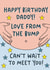 Cute Birthday Card - From The Bump - To Daddy created by Stuck Shop Gifts