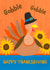 Cute Thanksgiving Card - Gobble Gobble - Turkey created by Dale Simpson