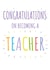 Classic Congratulations Card - On Becoming A Teacher created by size3art