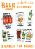 Funny Birthday Card - Beer Lover - Beer Is Just Like Flowers created by Sarah-Anne Brown