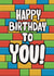 Classic Birthday Card - For Kids - Building Blocks created by Tommy Blue Illustration