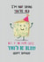 Funny Birthday Card - Blue Cheese - Getting Older created by Pencilface