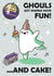 Cute Birthday Card - Dancing Ghost Pun - Ghouls Just Want To Have Fun created by Honey Mushroom Club