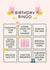 Funny Birthday Card - Birthday Bingo created by Puns and Needles