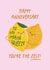 Cute Anniversary Card - To My Main Squeeze - You're The Zest! created by Studio Mads