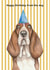 Cute Birthday Card - From The Dog - Basset Hound created by lil wabbit