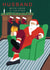 Retro Christmas Card - For Husband - Santa With Fireplace created by Laura Darrington Design Ltd.