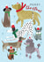 Cute Christmas Card - Dogs - Modern Contemporary created by Laura Darrington Design Ltd.