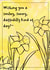 Fun Daffodil Inspired Card with Floral Lineart and Watercolors created by JoileFleurViolette101