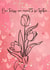 Funny and Romantic Tulip Card created by JoileFleurViolette101