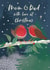Classic Christmas Card - For Mum & Dad - Robins created by Laura Darrington Design Ltd.