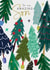 Classic Christmas Card - For Son - Christmas Trees created by Laura Darrington Design Ltd.
