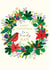 Classic Christmas Card - For Nan - Wreath created by Laura Darrington Design Ltd.
