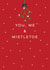 Classic Christmas Card - You, Me & Mistletoe created by Laura Darrington Design Ltd.
