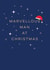 Classic Christmas Card - Marvellous Man - Santa Hat created by Laura Darrington Design Ltd.