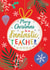 Classic Christmas Card - Teacher - Baubles created by Laura Darrington Design Ltd.