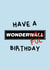 Funny Birthday Card - Oasis - Wonderwall - Pun created by Amelia Ellwood