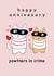 Cute Anniversary Card - Cats - Pawtners In Crime created by Jolly Judy