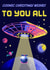 Arty Christmas Card - Retro - UFO - Space created by Rocket68