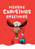 Funny Christmas Card - Moosive Christmas Greetings - Moose created by JoyGreets
