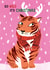Arty Christmas Card - Tiger - Go Wild created by Holly Fox
